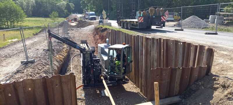 Chantier de forage dirigé pour Bodarwe à Plombières