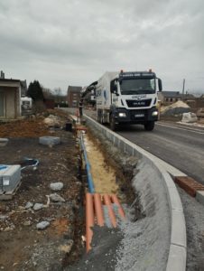 Réalisation de terrassement par aspiration pour Nonet à Wanze