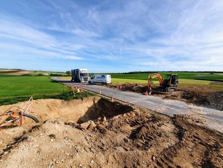 Fonctionnement du forage dirigé sous voirie